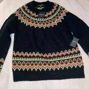 black and gold knit cardigan